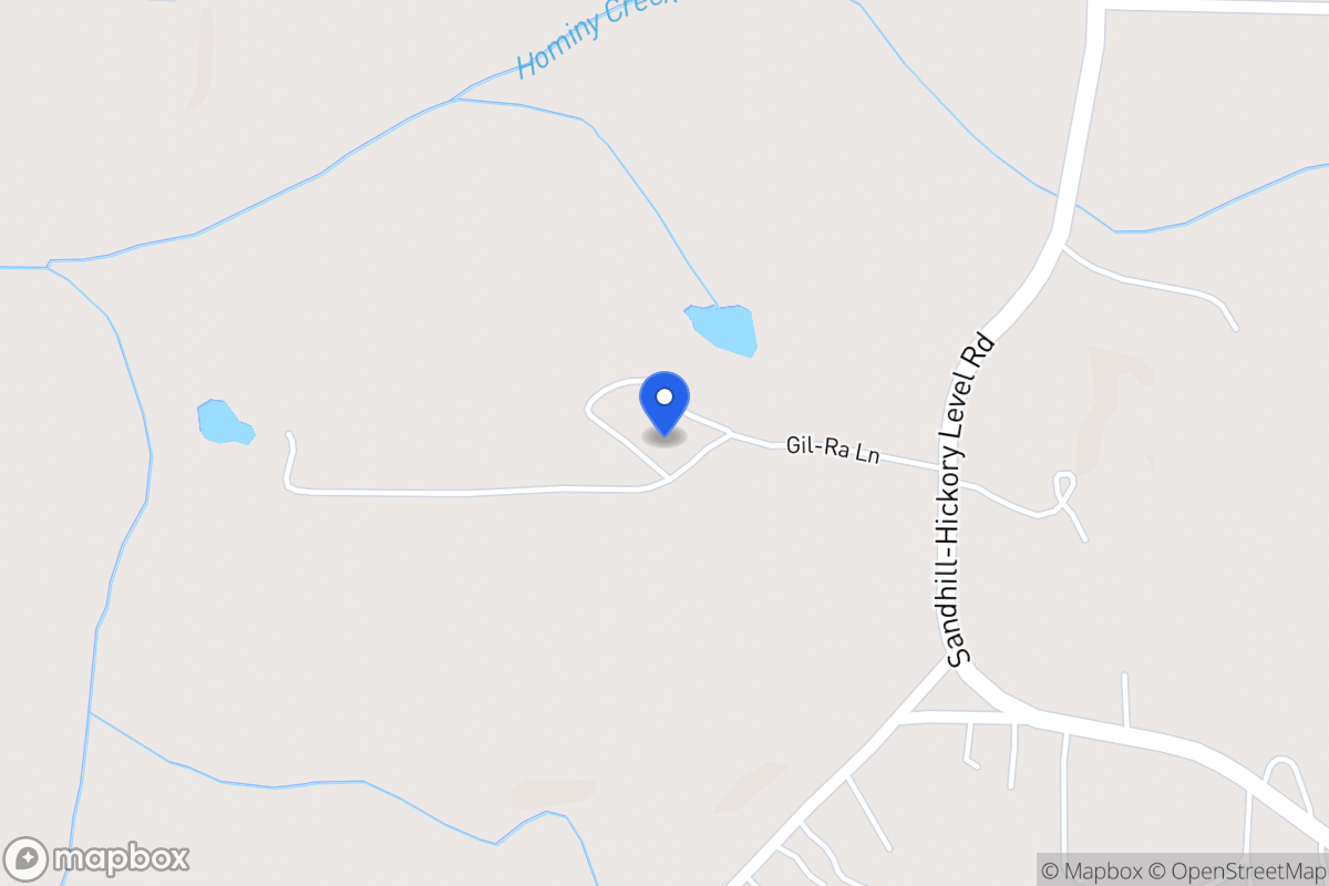 Map of 680 Sandhill Hickory Level Rd