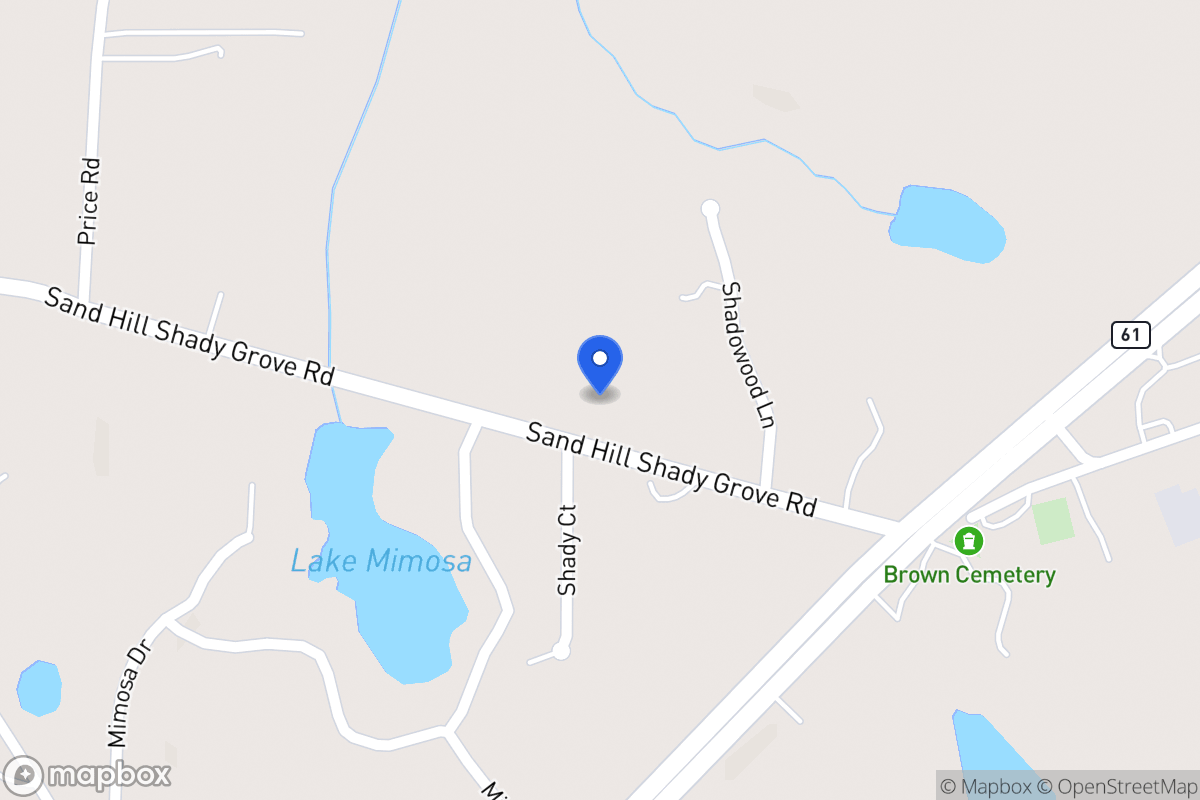 Map of 107 Sandhill Shady Grove Rd