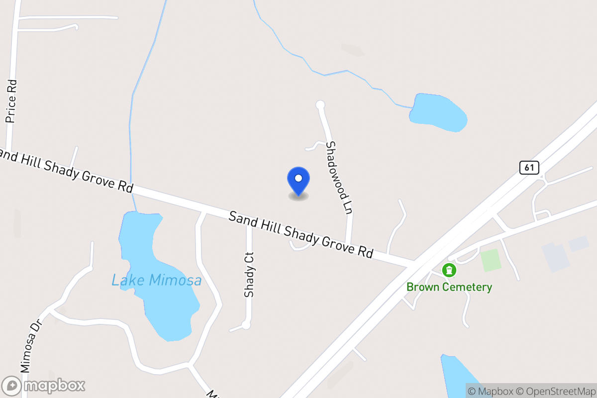 Map of 89 Sandhill Shady Grove Rd