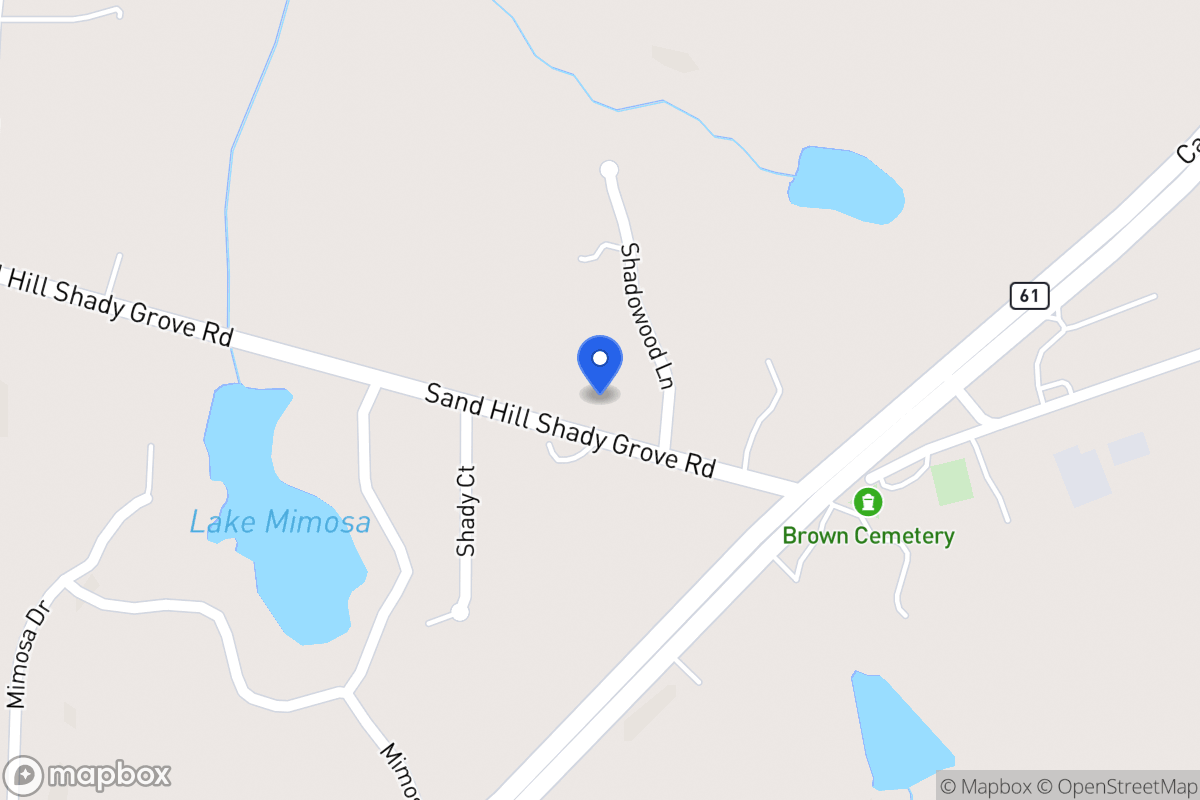 Map of 75 Sandhill Shady Grove Rd