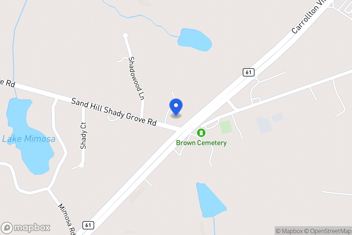 Map of 11 Sandhill Shady Grove Rd
