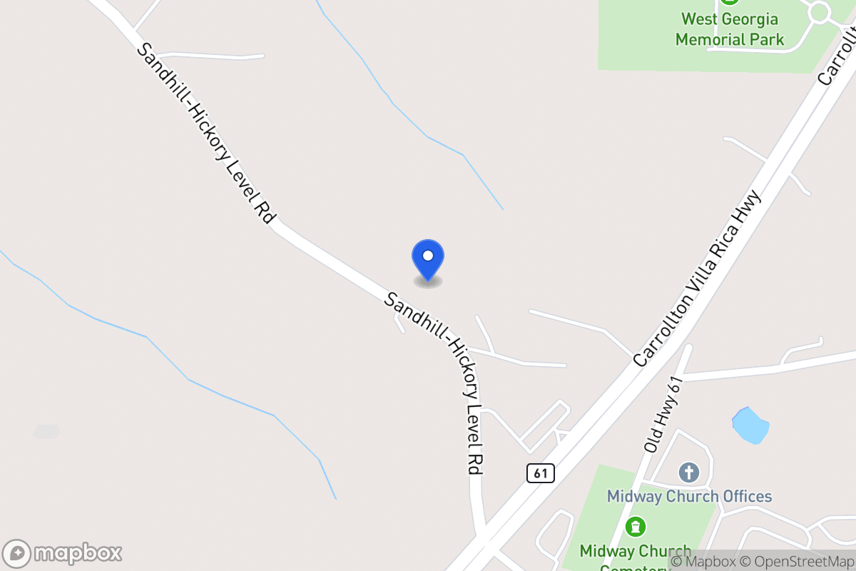 Map of 243 Sandhill Hickory Level Rd