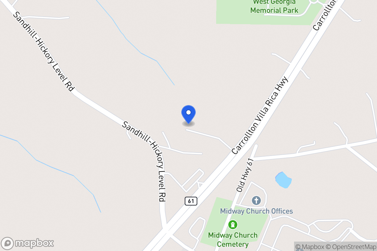 Map of 3974 Carrollton Villa Rica Hwy