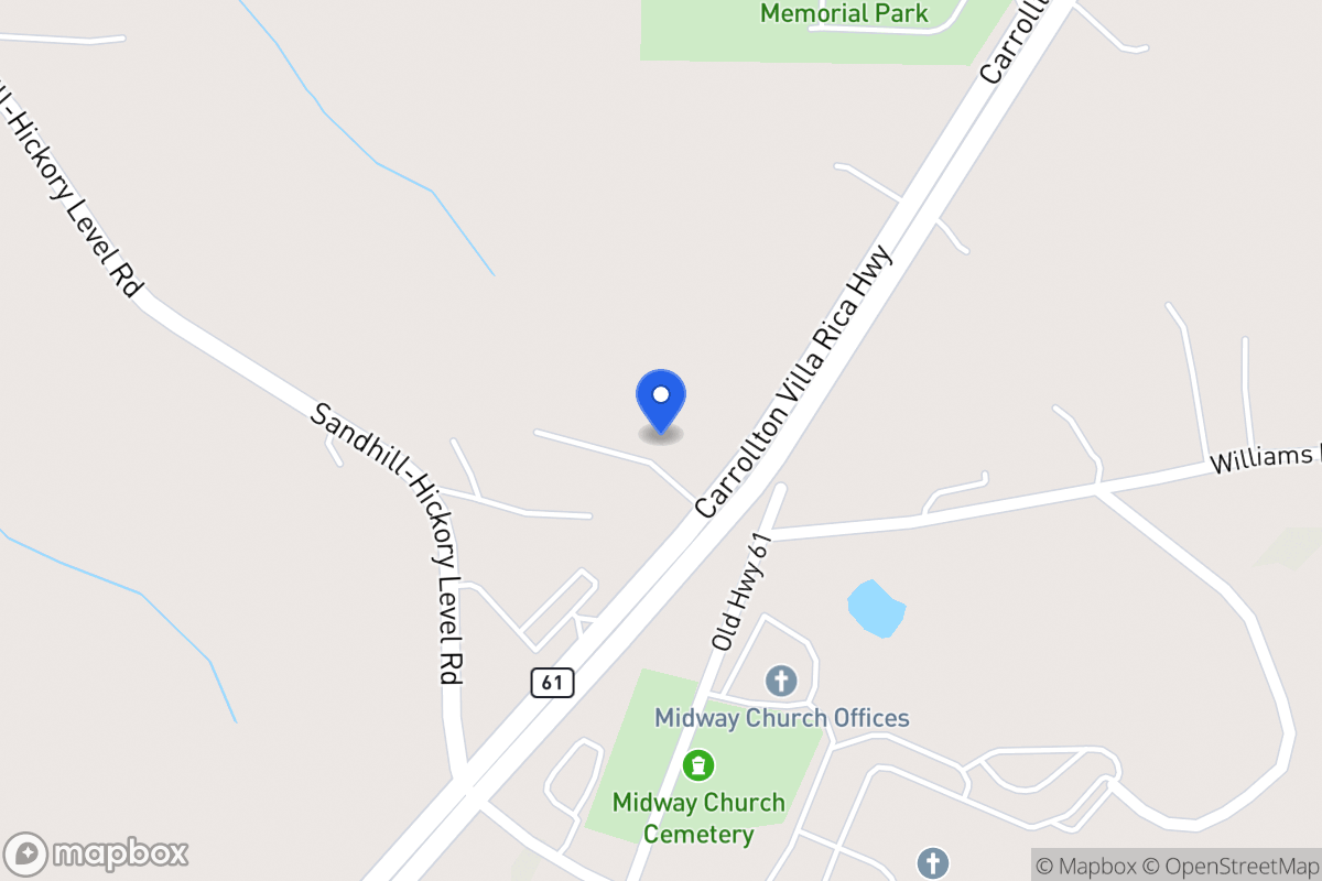 Map of 3982 Carrollton Villa Rica Hwy