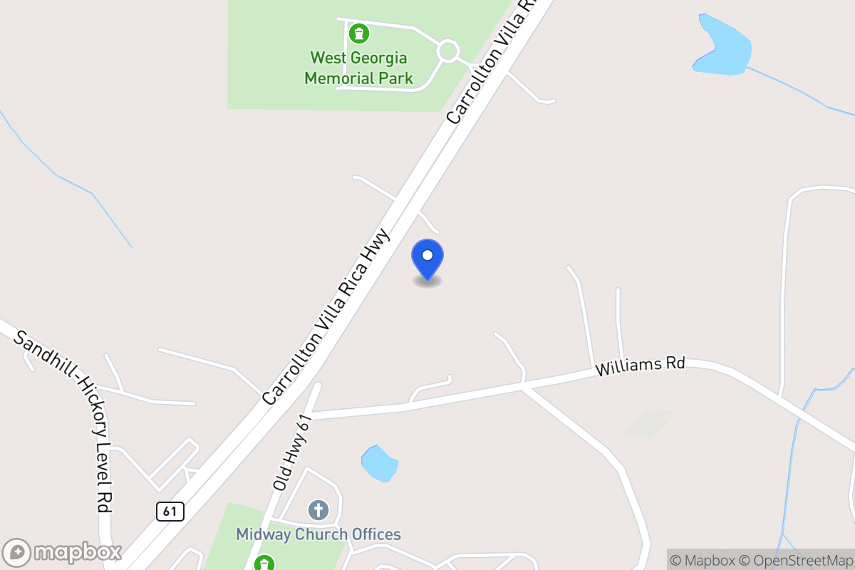 Map of 4055 Carrollton Villa Rica Hwy