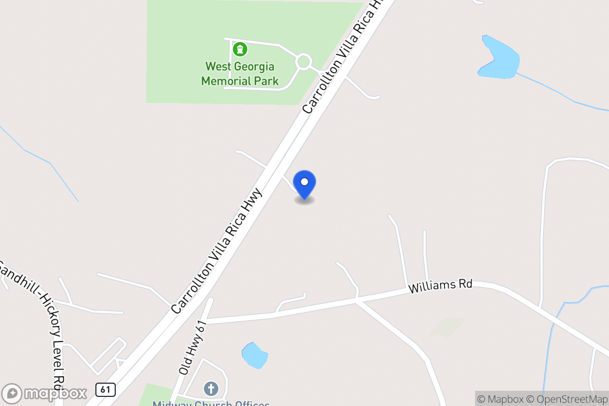 Map of 4057 Carrollton Villa Rica Hwy