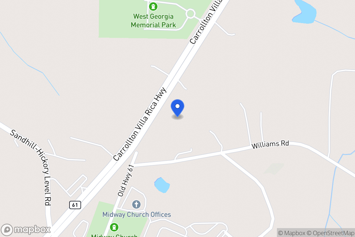 Map of 4039 Carrollton Villa Rica Hwy