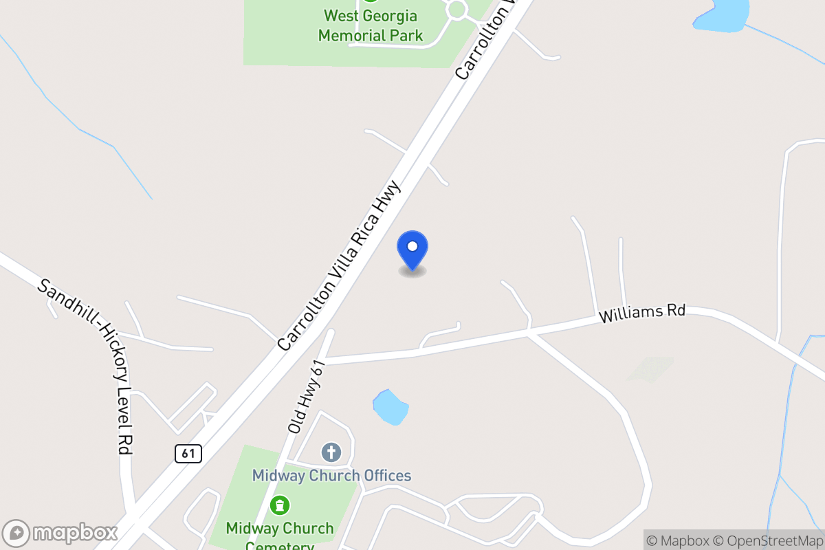 Map of 4033 Carrollton Villa Rica Hwy