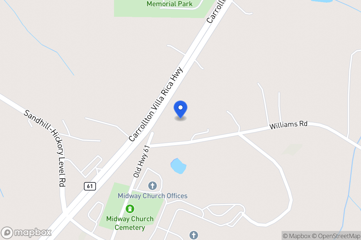 Map of 4021 Carrollton Villa Rica Hwy
