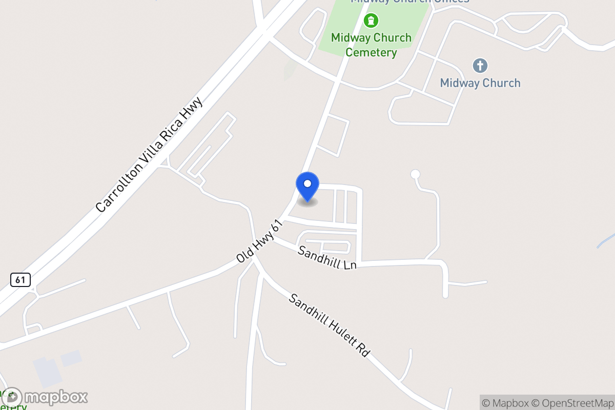 Map of 3761 Old Villa Rica Hwy