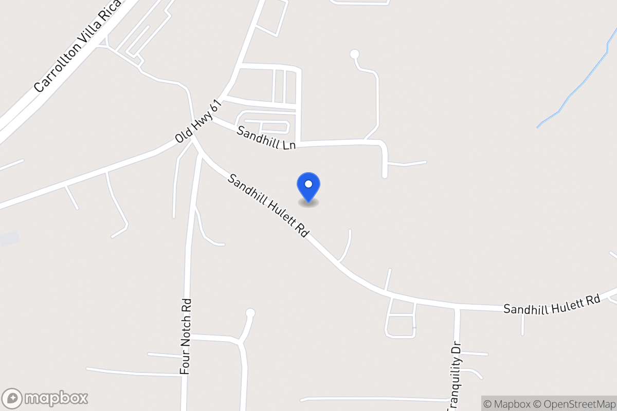 Map of 86 Sandhill Hulett Rd