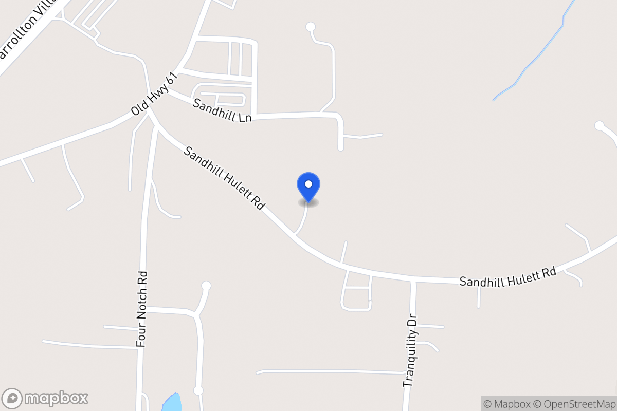 Map of 126 Sandhill Hulett Rd