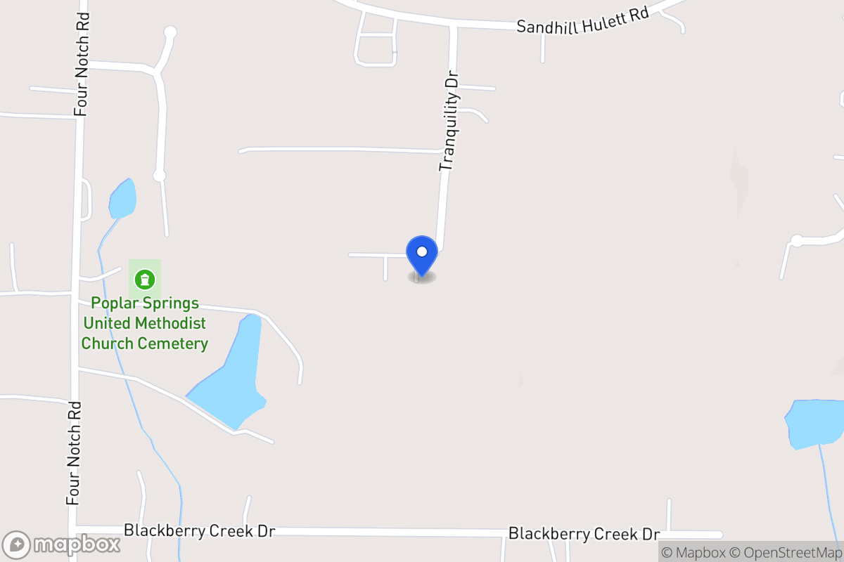 Map of 98 Tranquility Dr