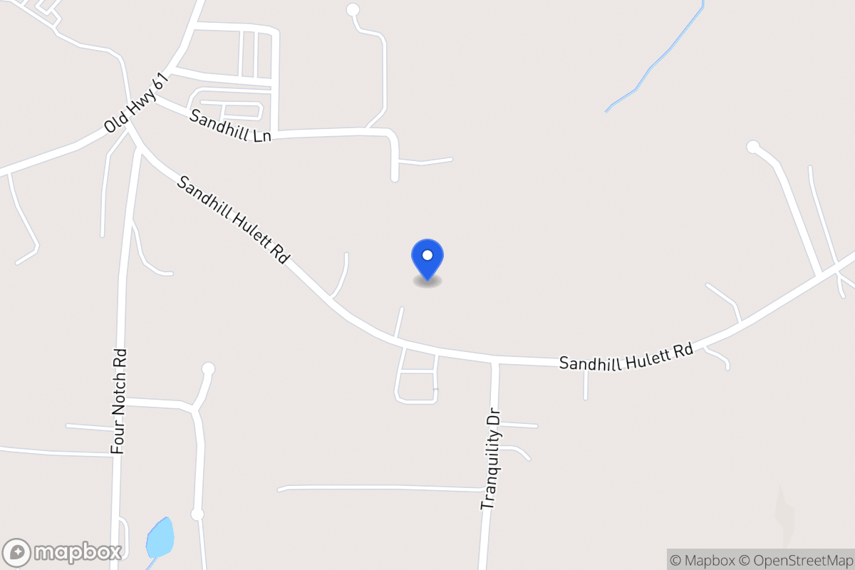 Map of 172 Sandhill Hulett Rd