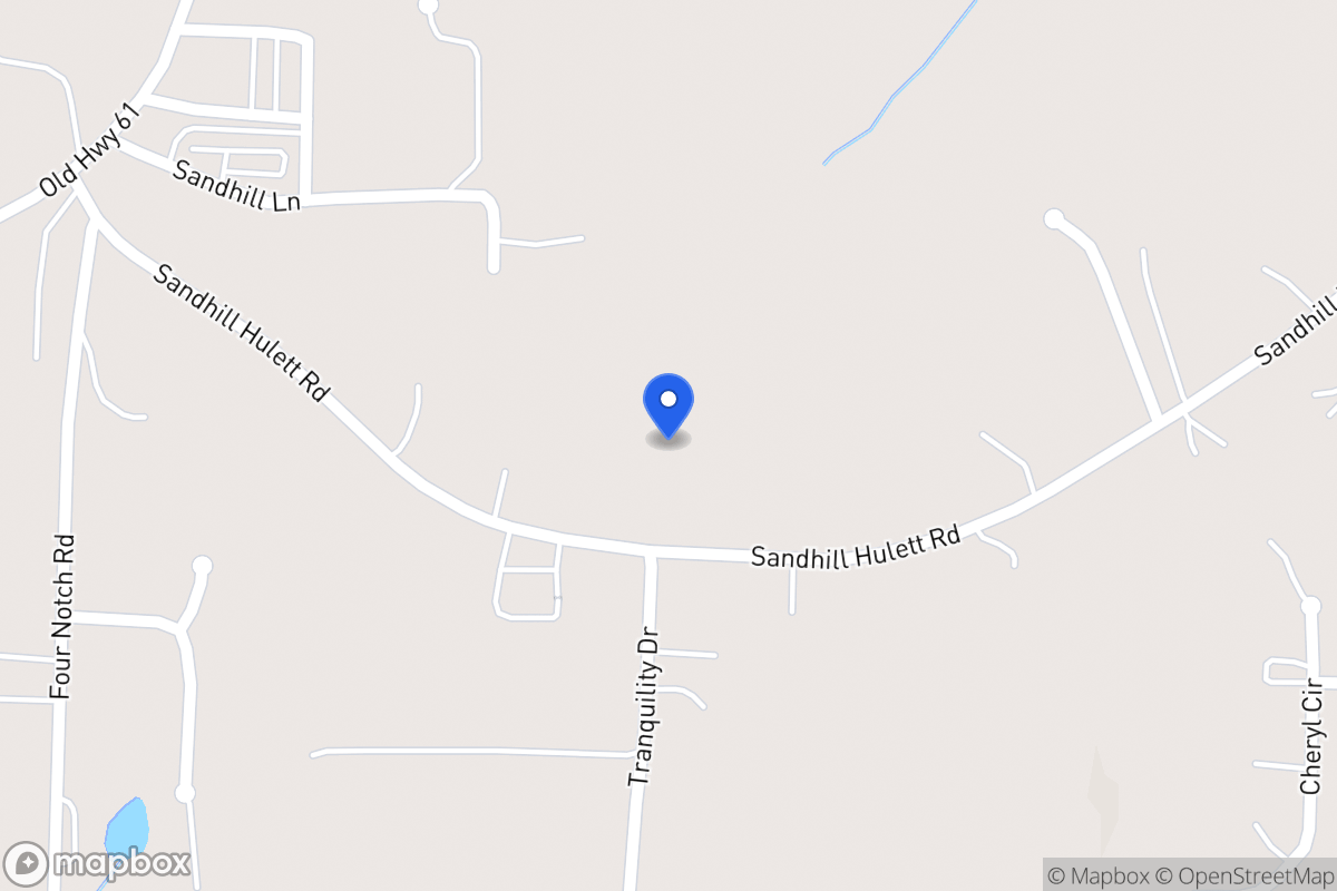 Map of 220 Sandhill Hulett Rd
