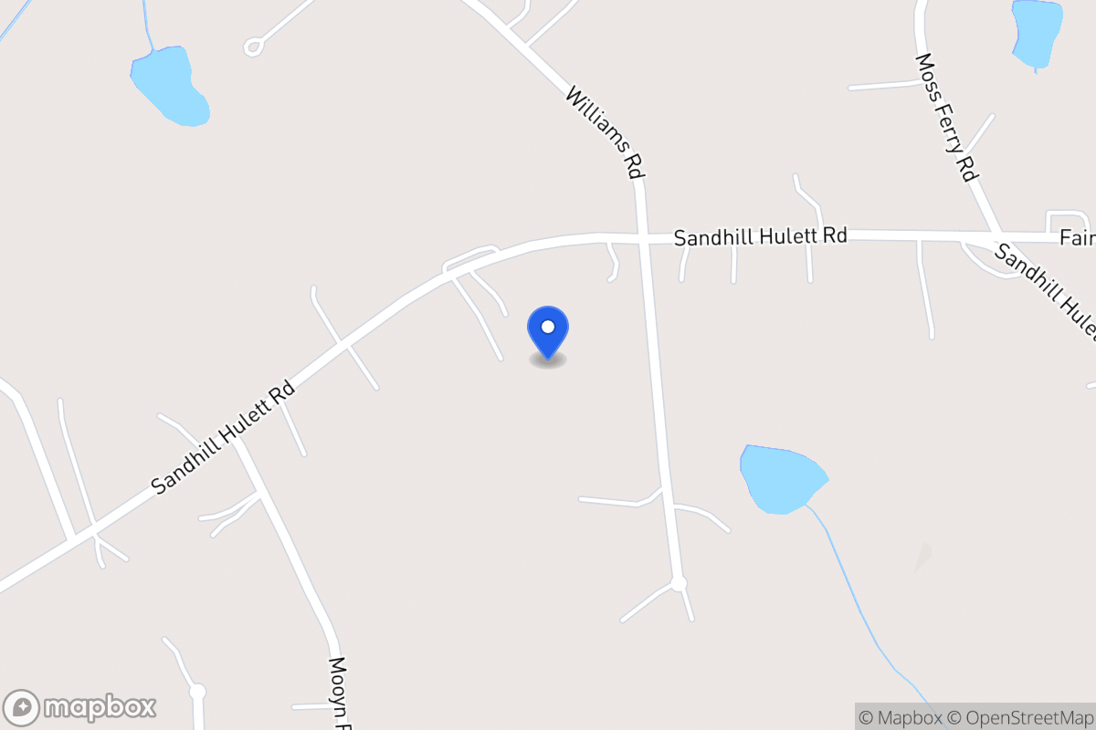 Map of 551 Sandhill Hulett Rd