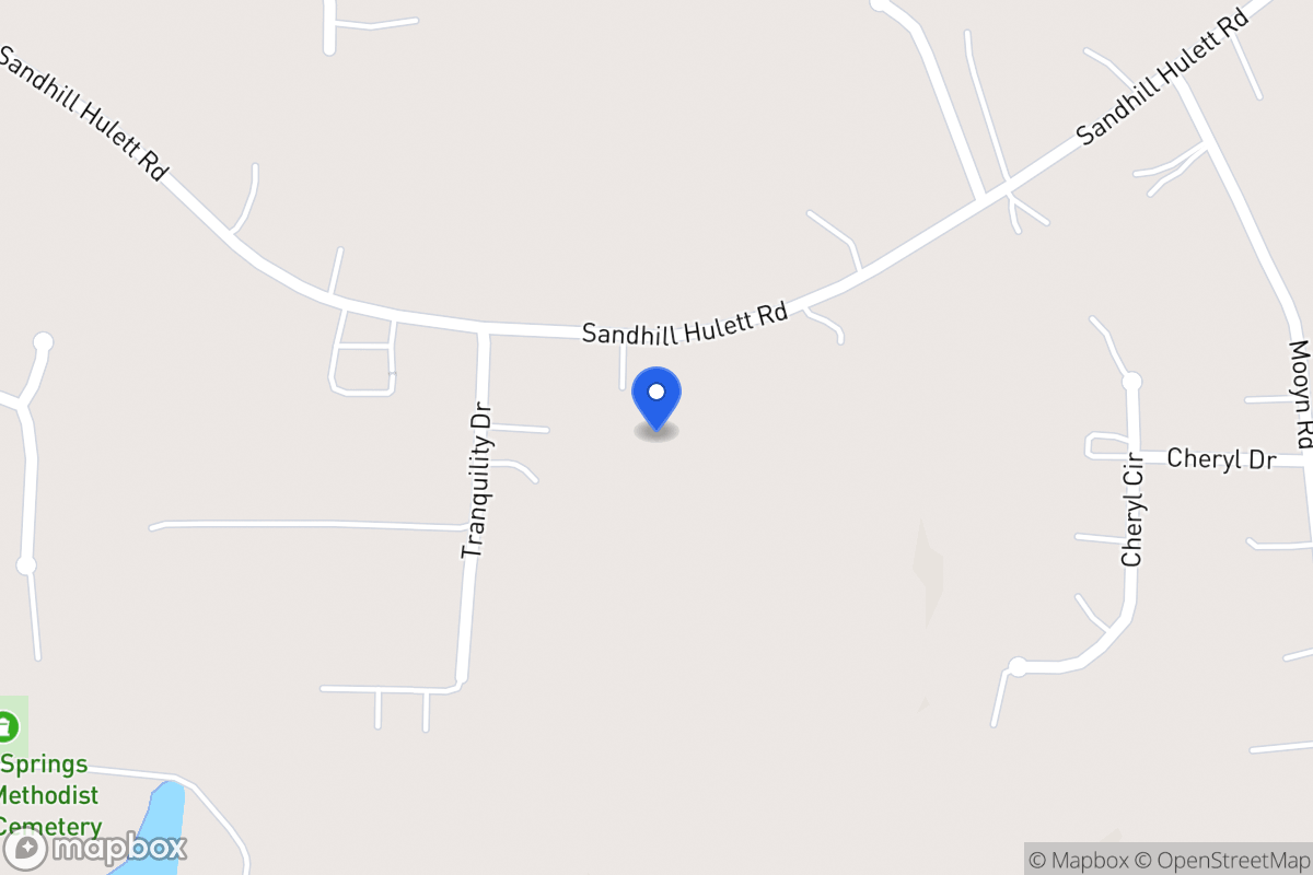 Map of 259 Sandhill Hulett Rd