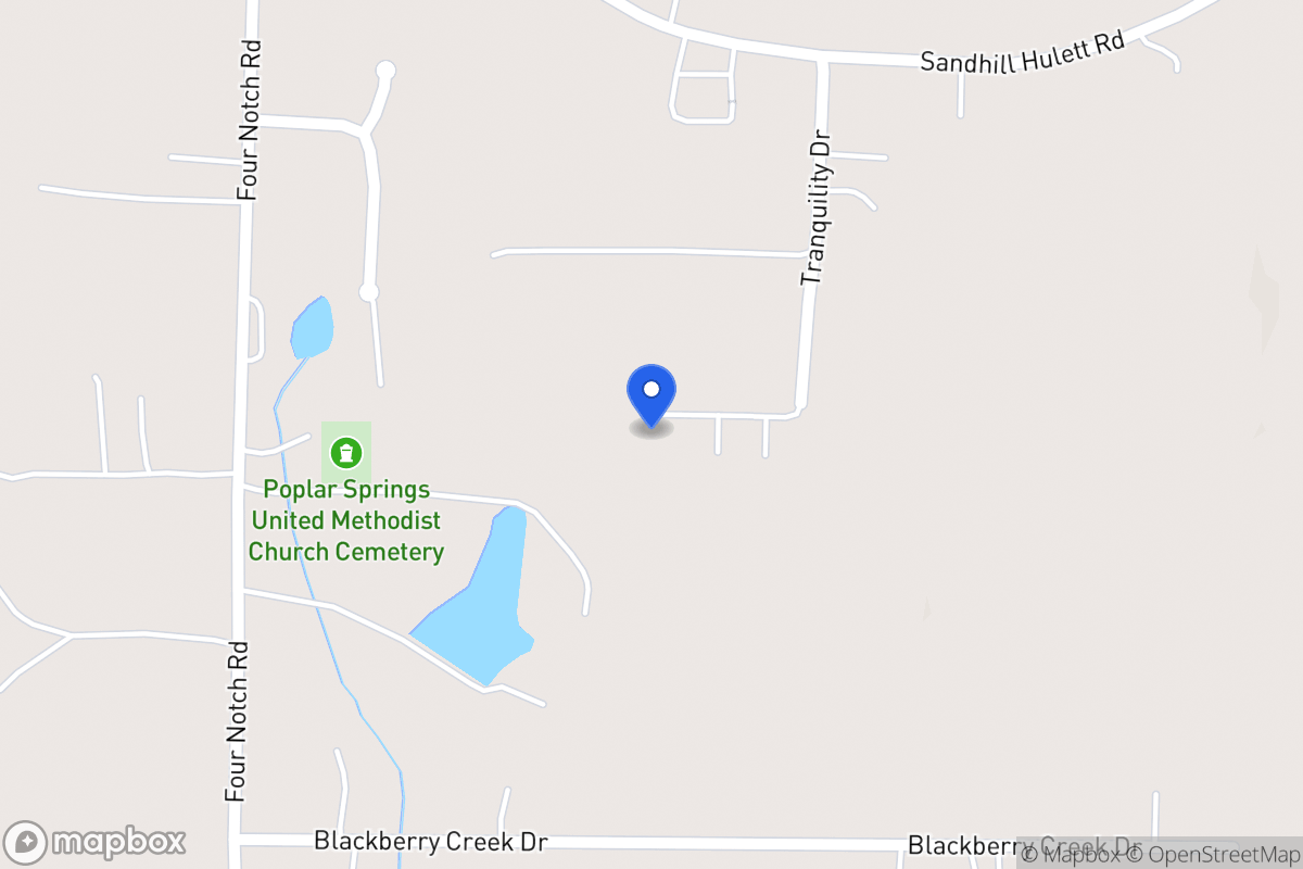Map of 105 Tranquility Dr