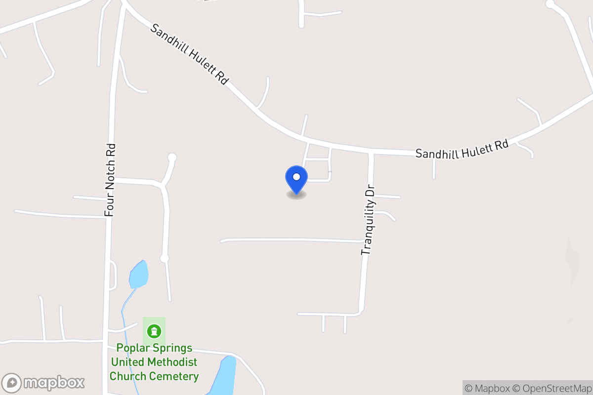 Map of 189 Sandhill Hulett Rd
