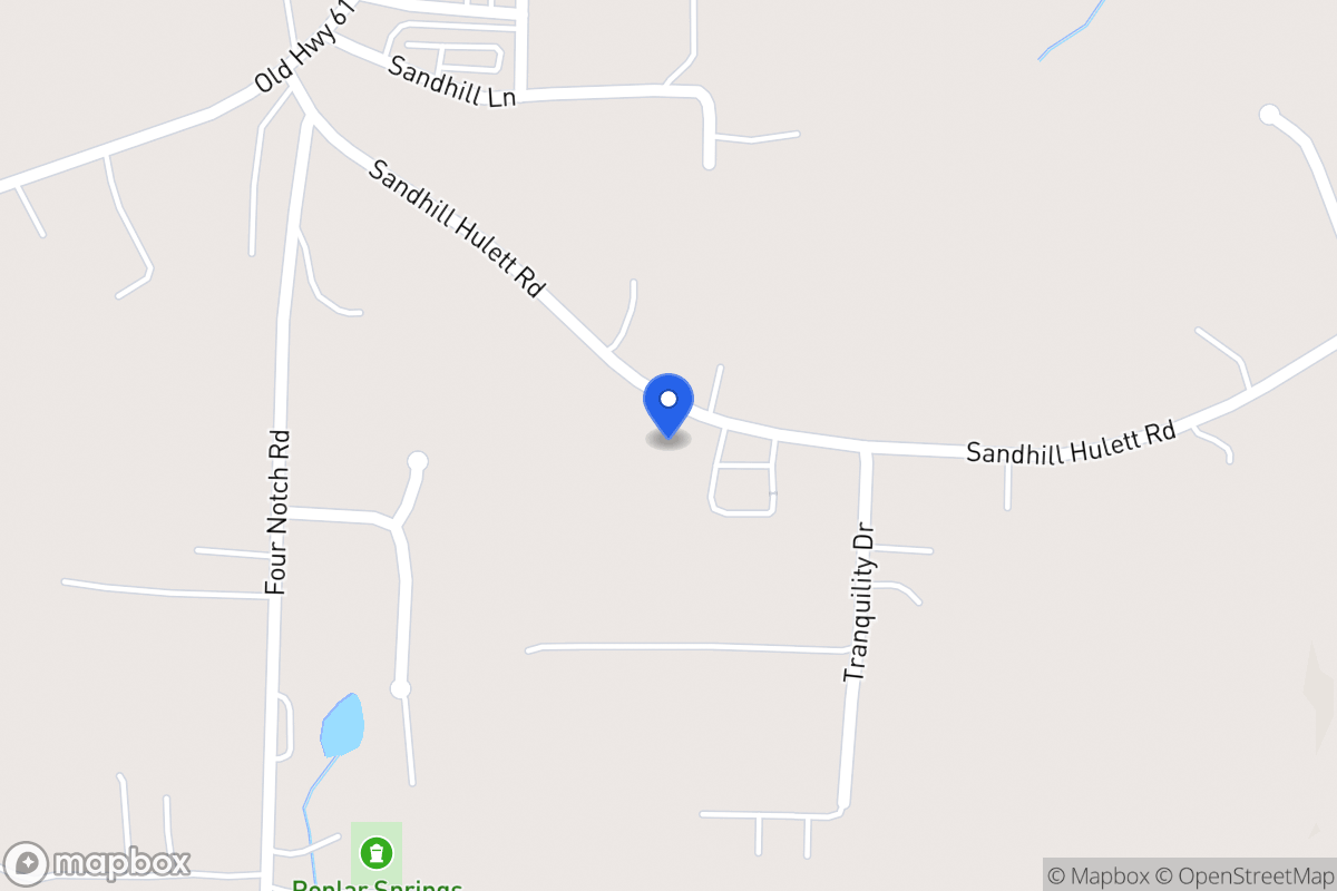 Map of 147 Sandhill Hulett Rd