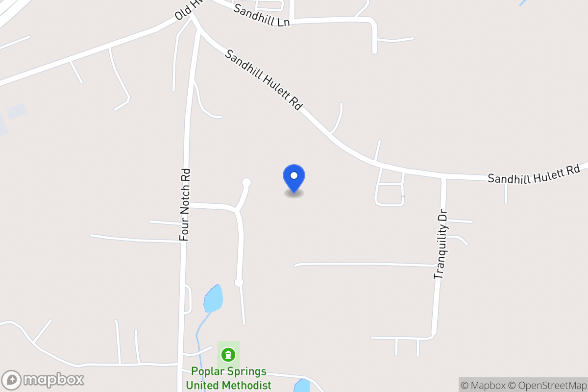 Map of 91 Sandhill Hulett Rd