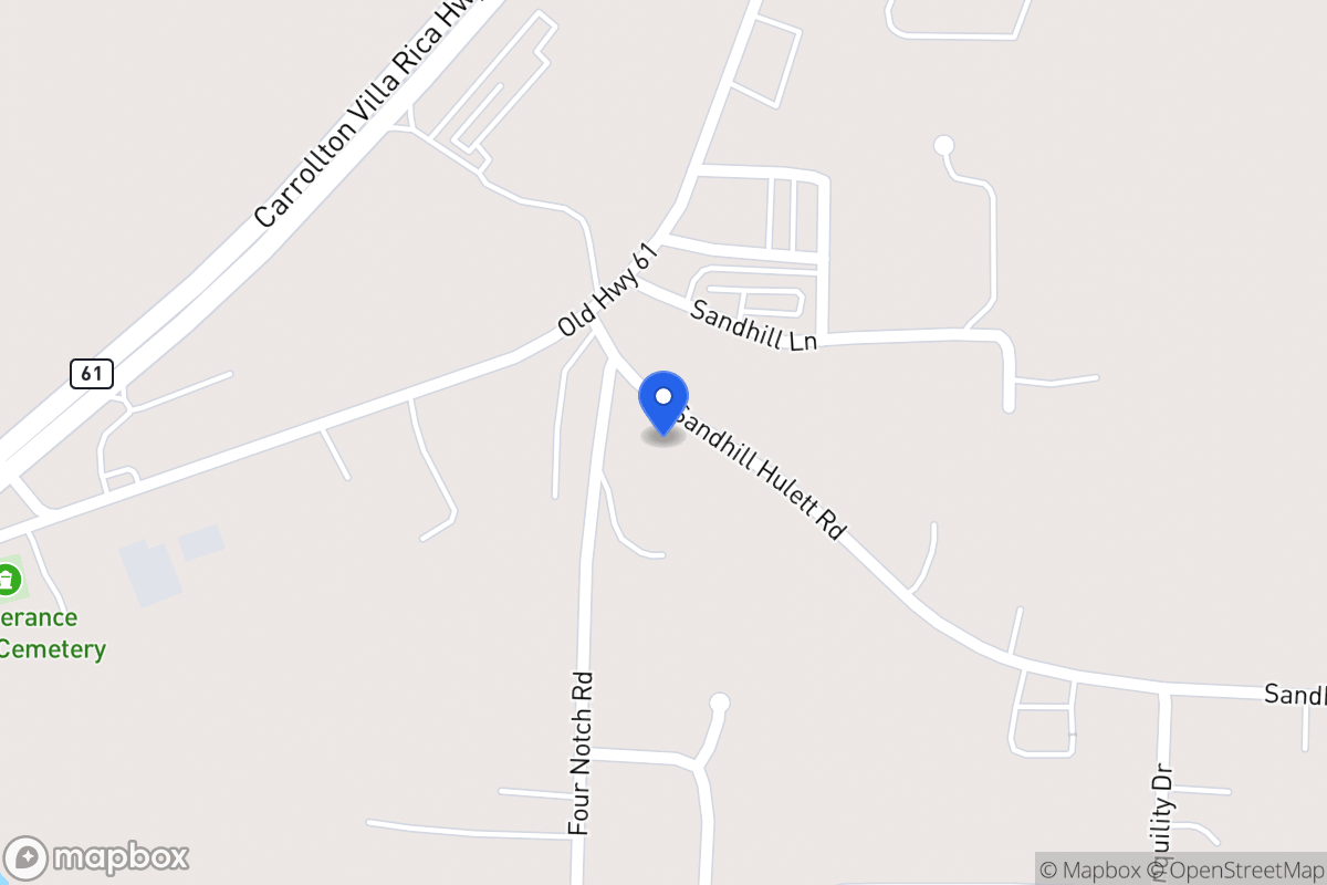 Map of 23 Sandhill Hulett Rd