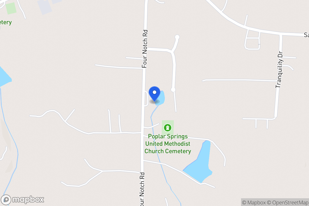 Map of 2031 Four Notch Rd