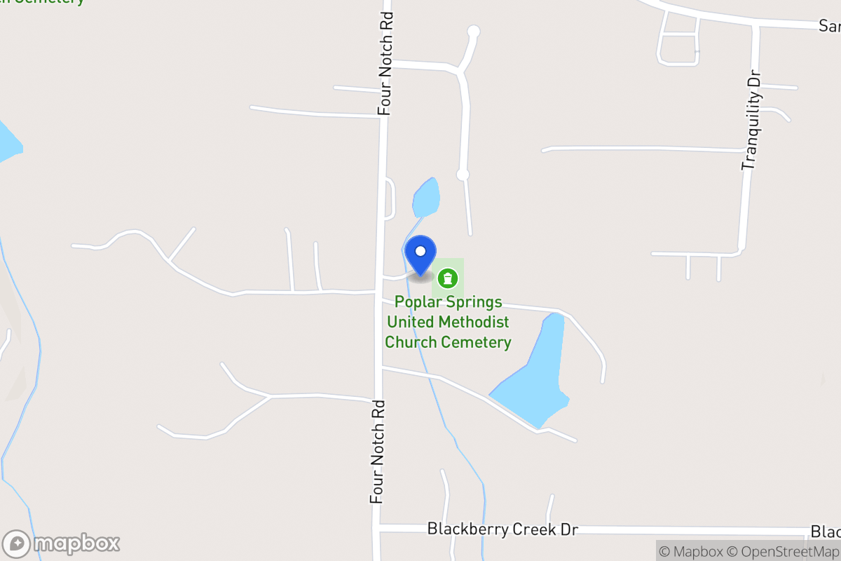 Map of 2021 Four Notch Rd