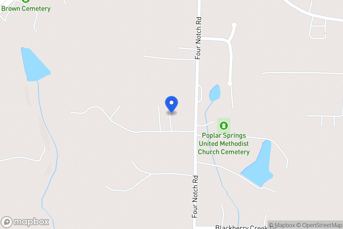 Map of 2024 Four Notch Rd