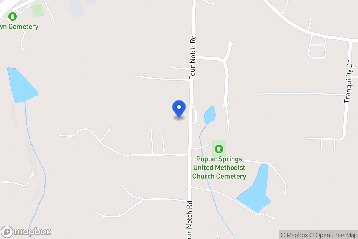 Map of 2058 Four Notch Rd