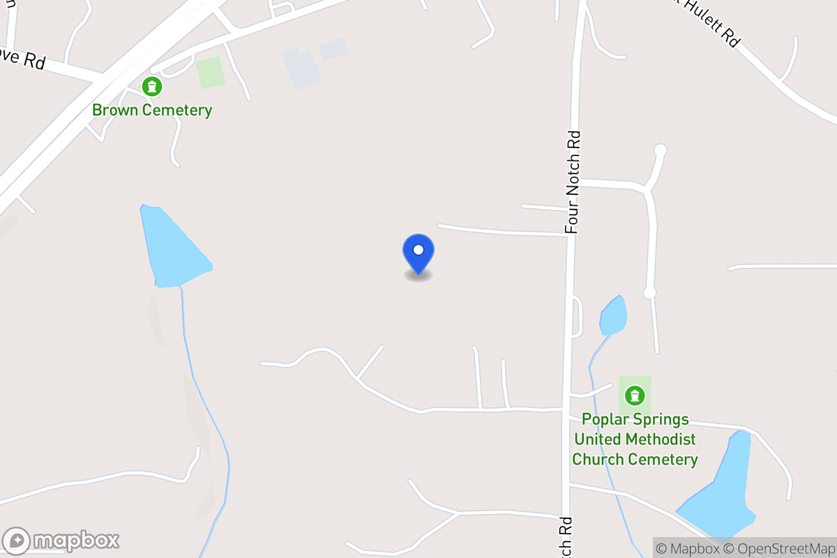 Map of 2074 Four Notch Rd
