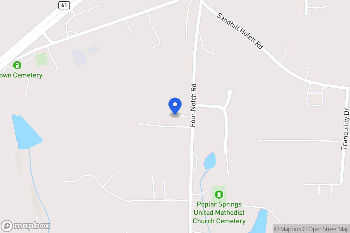 Map of 2100 Four Notch Rd