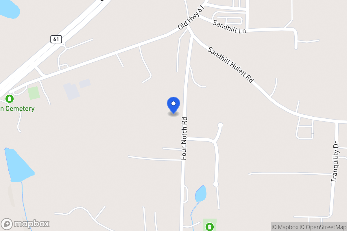 Map of 2130 Four Notch Rd