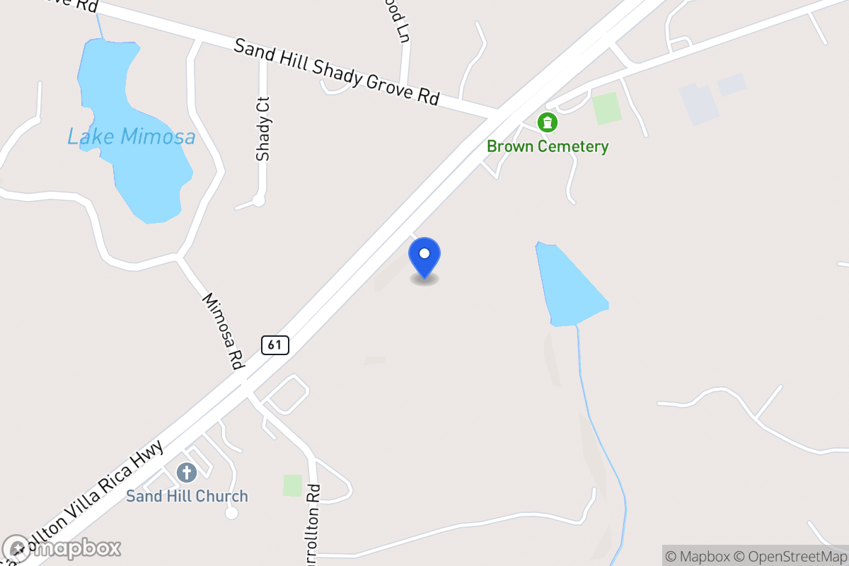 Map of 3421 Carrollton Villa Rica Hwy
