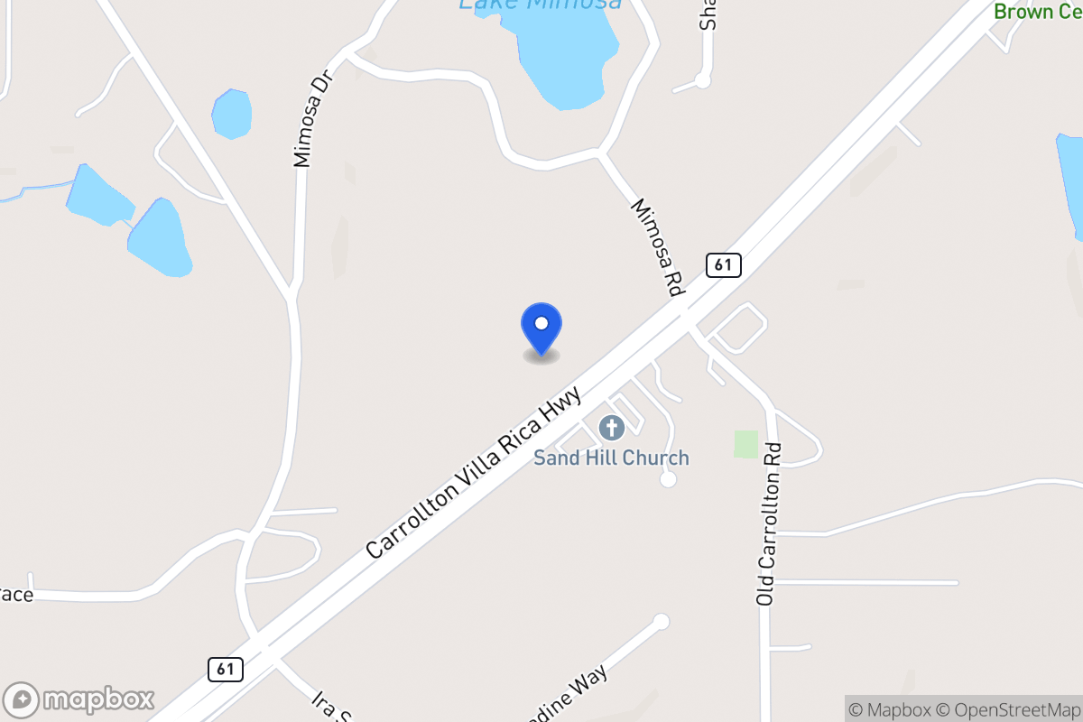 Map of 3272 Carrollton Villa Rica Hwy