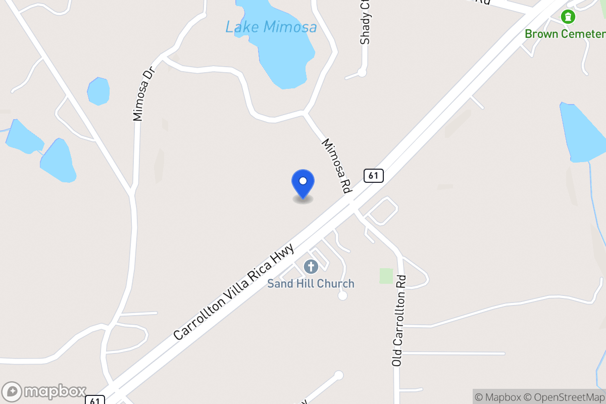 Map of 3284 Carrollton Villa Rica Hwy