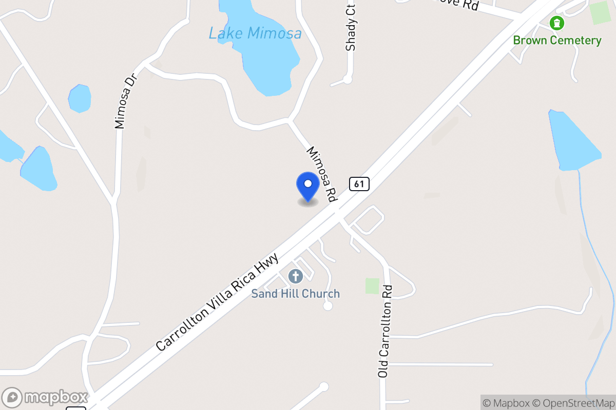 Map of 3304 Carrollton Villa Rica Hwy