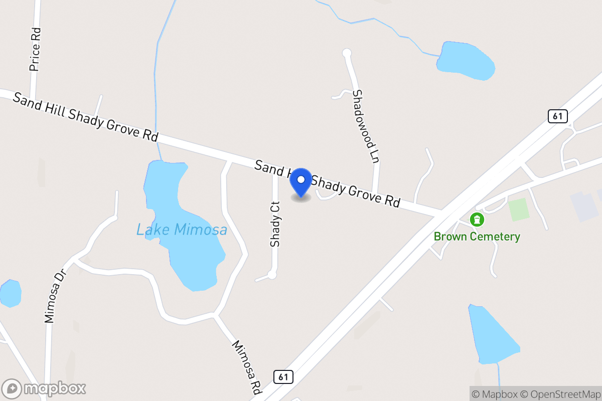 Map of 96 Sandhill Shady Grove Rd