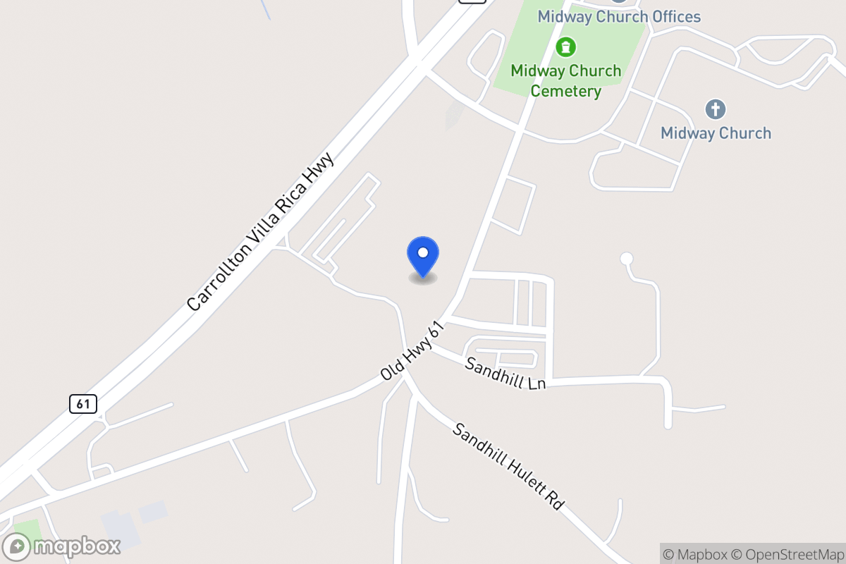 Map of 3768 Old Carrollton Vr Hwy