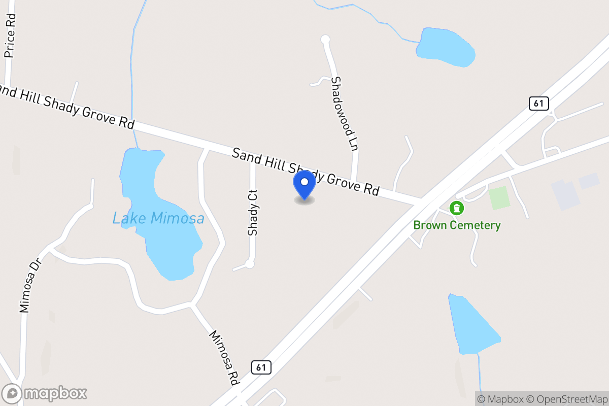 Map of 84 Sandhill Shady Grove Rd