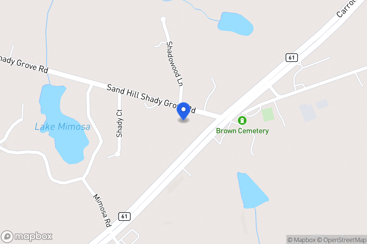 Map of 48 Sandhill Shady Grove Rd