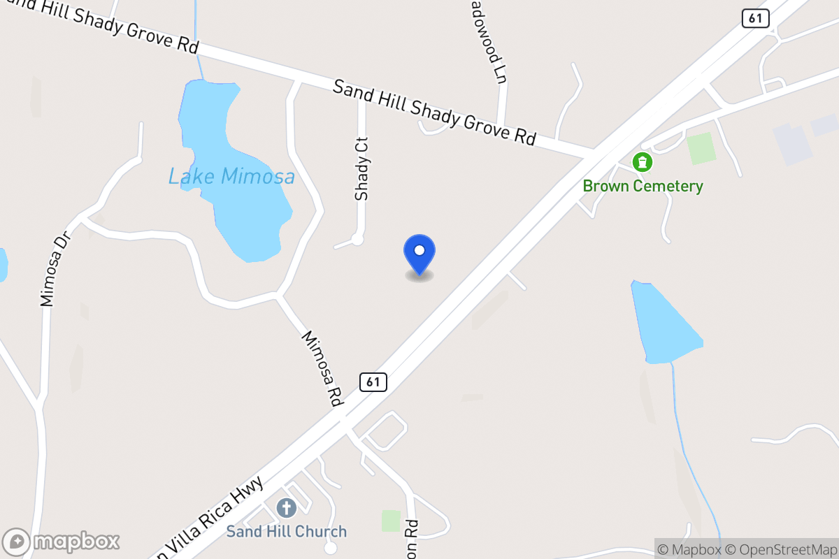 Map of 3384 Carrollton Villa Rica Hwy