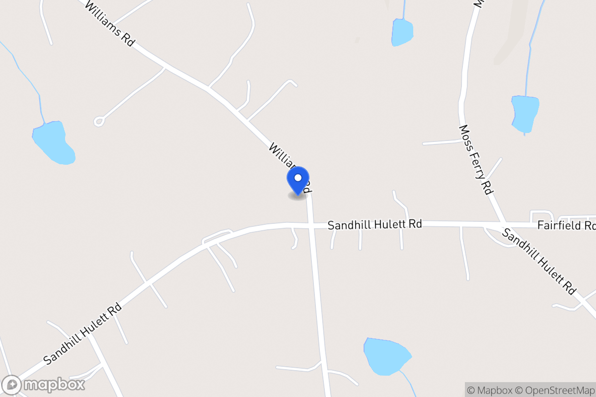 Map of 590 Sandhill Hulett Rd