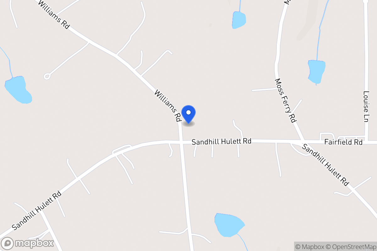 Map of 610 Sandhill Hulett Rd