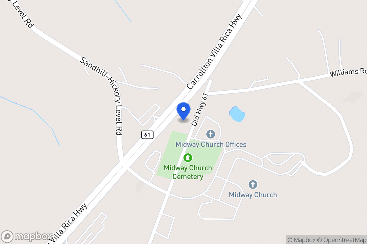 Map of 3922 Carrollton Villa Rica Hwy