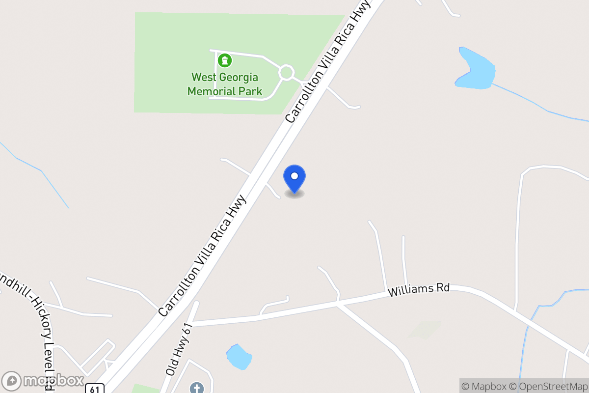 Map of 4081 Carrollton Villa Rica Hwy