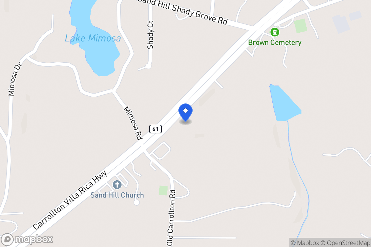 Map of 3371 Carrollton Villa Rica Hwy
