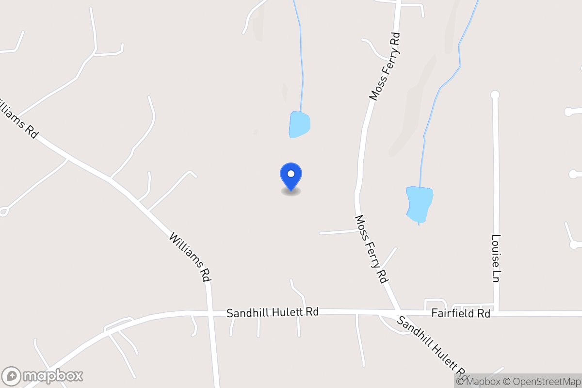 Map of 664 Sandhill Hulett Rd
