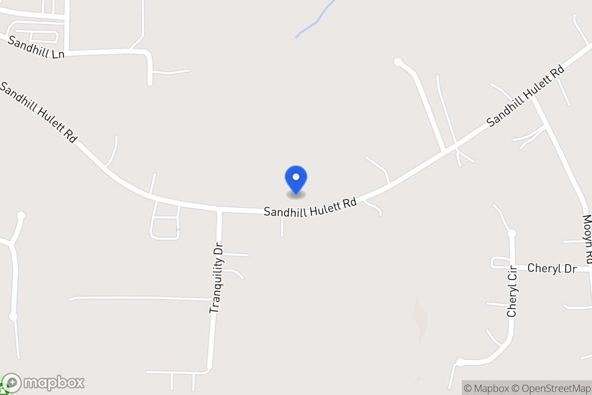 Map of 260 Sandhill Hulett Rd