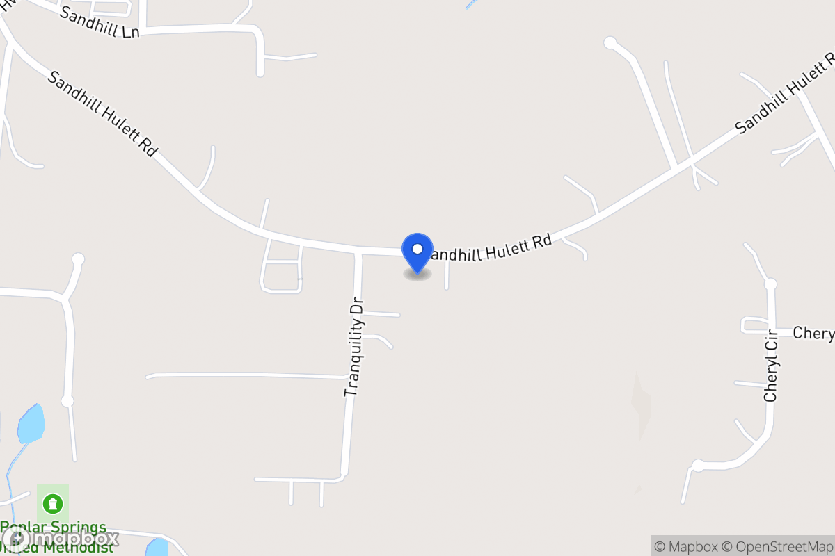 Map of 243 Sandhill Hulett Rd